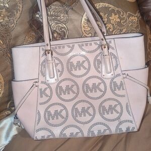 Michael kors pink tote purse